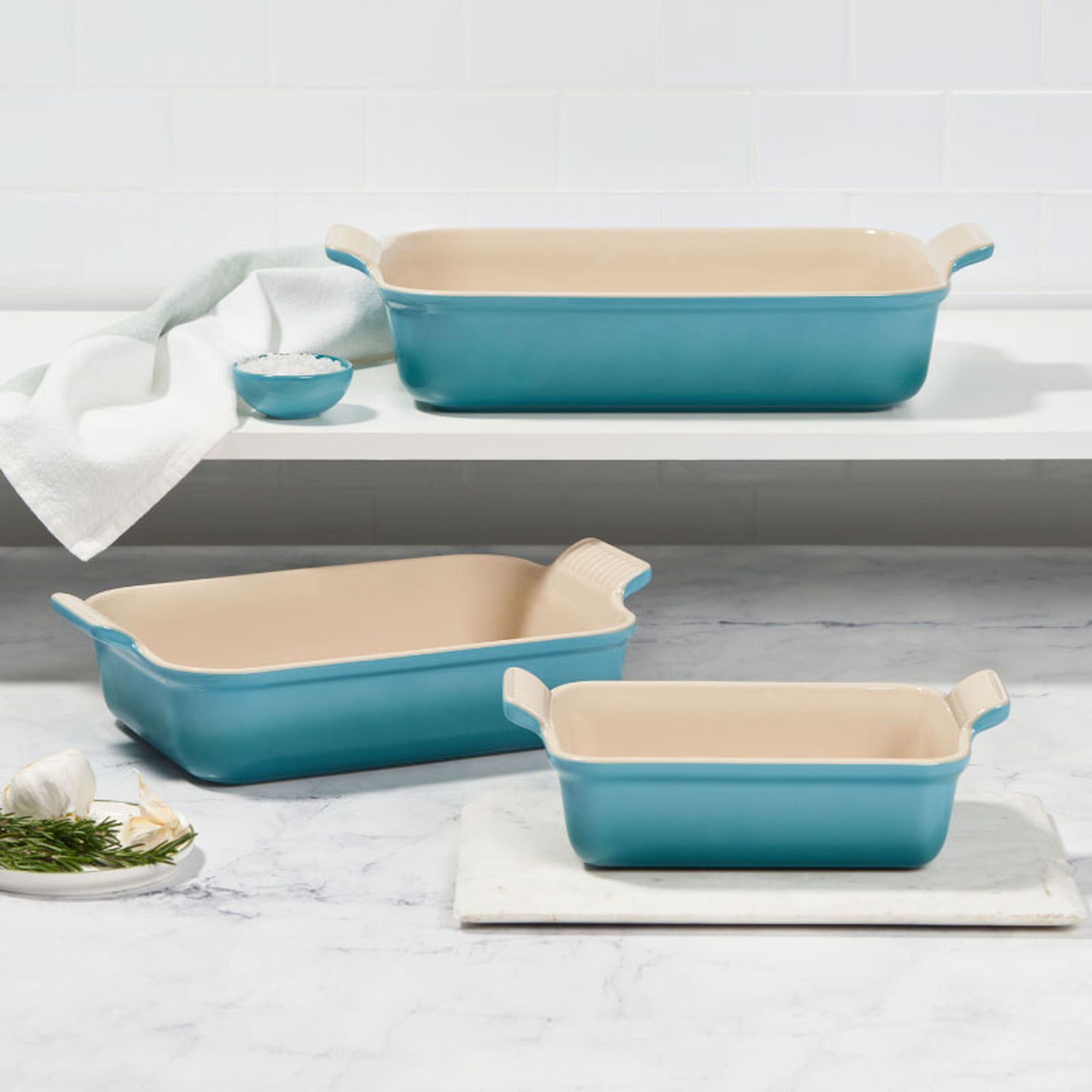 Heritage 3-Piece Rectangular Baking Dish Set - Caribbean