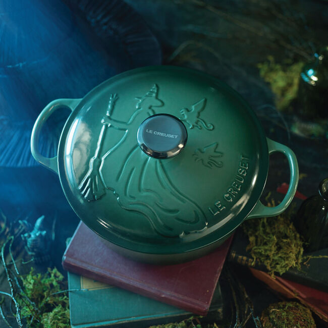 Wicked Collection Elphaba Embossed Signature Round Dutch Oven, view 1