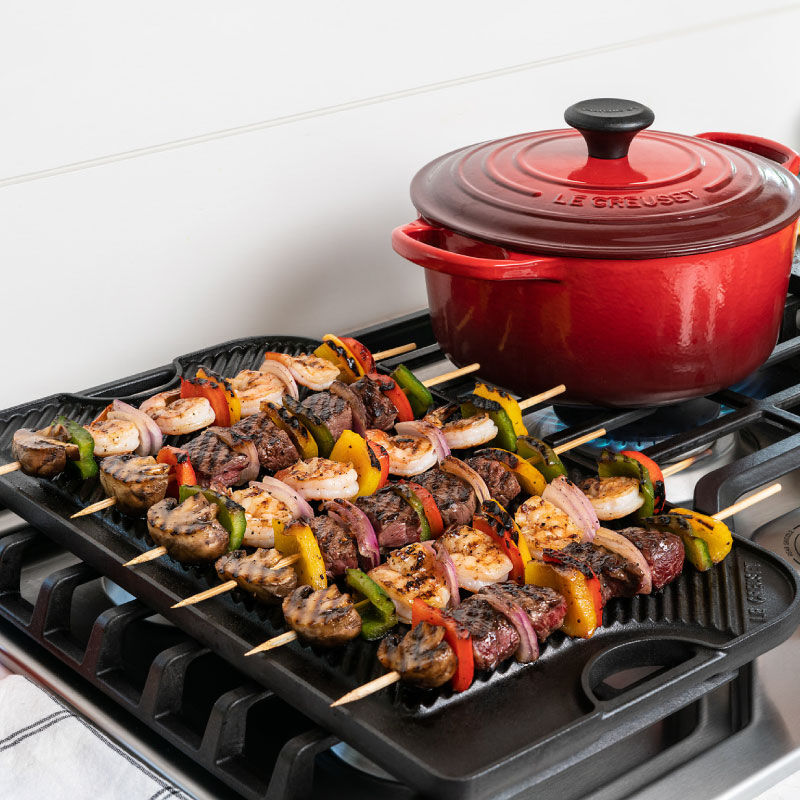 le creuset reversible grill