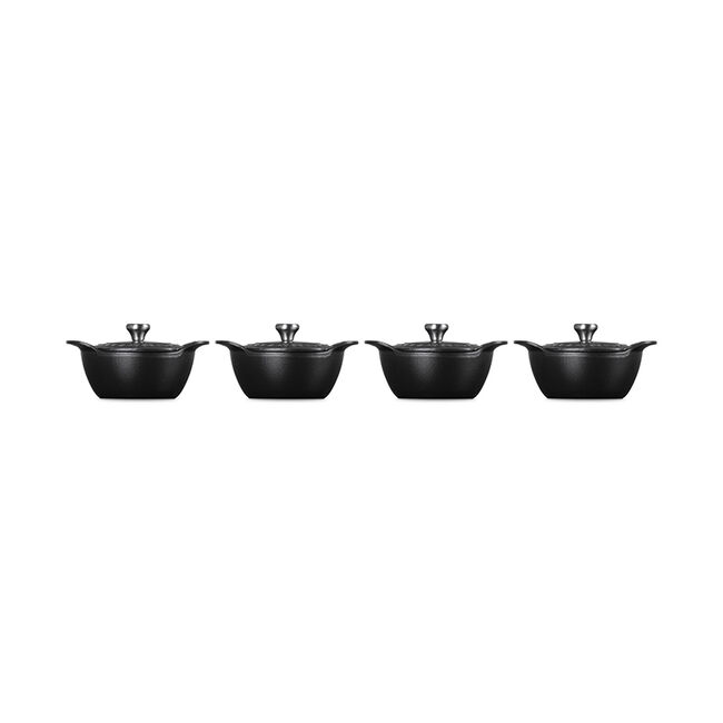 Gourmand Collection Cocotte with Lid, Set of 4, view 8