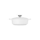 Signature Wide Round OvenMatte White