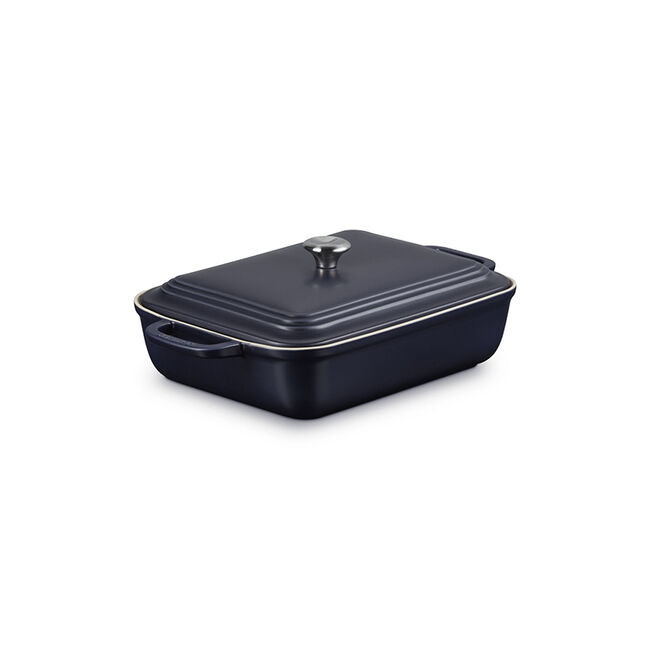 San Francisco Rectangular CasseroleMatte Navy, view 4