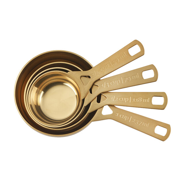 Gold 4-Piece Measuring Cup Set, view 3