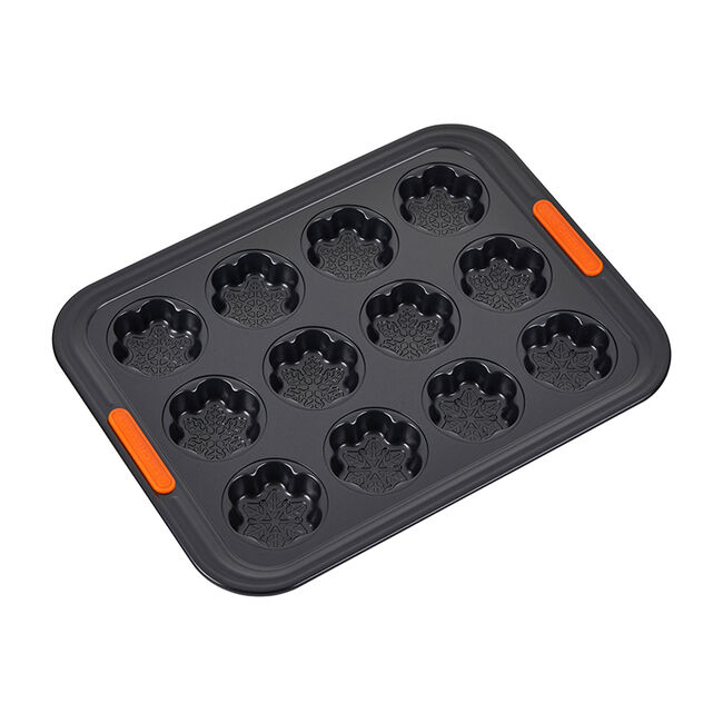 Non-stick Metal Bakeware Snowflake Cakelet Pan, view 2
