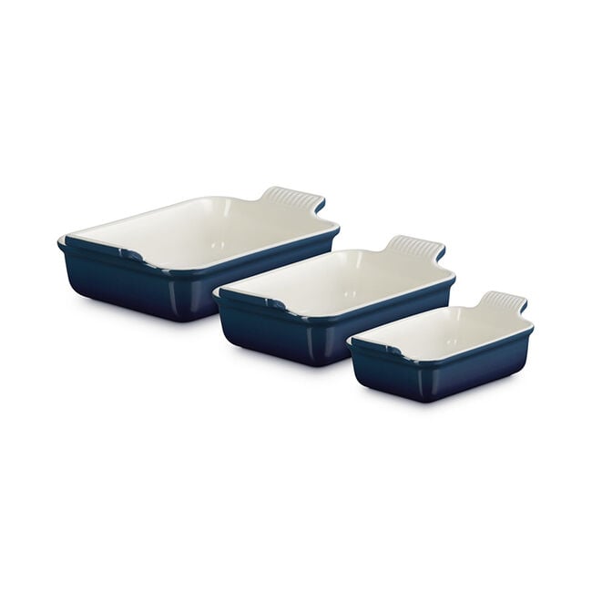 Heritage 3-Piece Rectangular Baking Dish Set, view 9