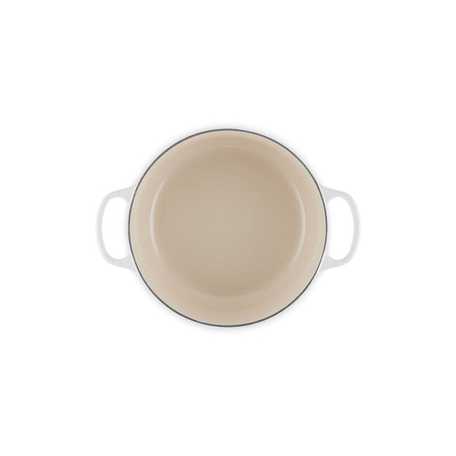 Signature Round Dutch OvenMatte White, view 5