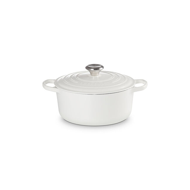 Signature Round Dutch OvenWhite, view 2