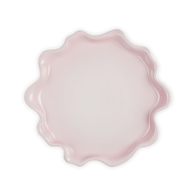 Iris Collection Serving PlatterShell Pink, view 3