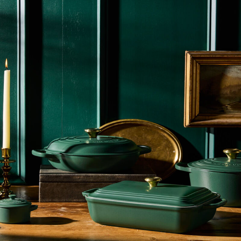 【美品】LE CREUSET　ソースパン　フルーツグリーン　16cm San Francisco Rectangular Casserole | Le Creuset®