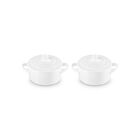 Mini Cocottes, Set of 2 - White
