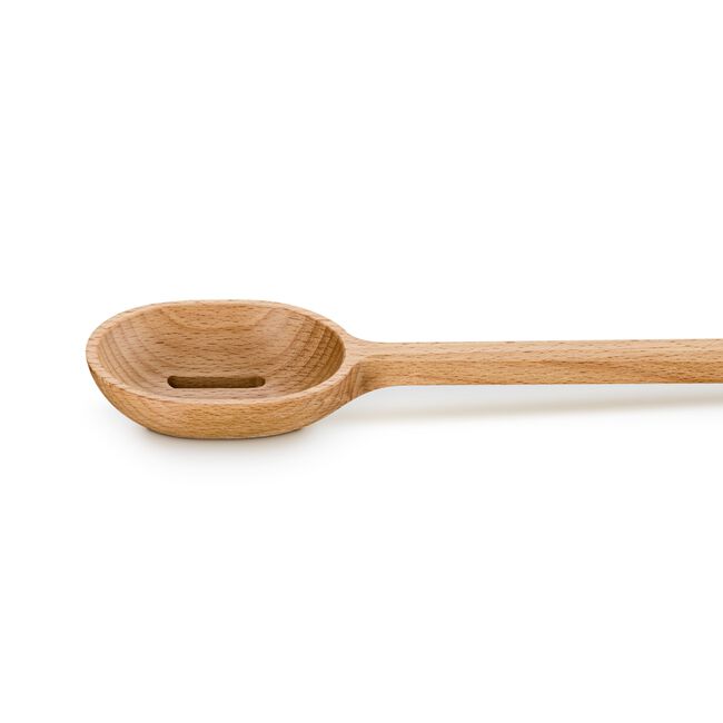 Signature Wood Slotted Spoon, view 3