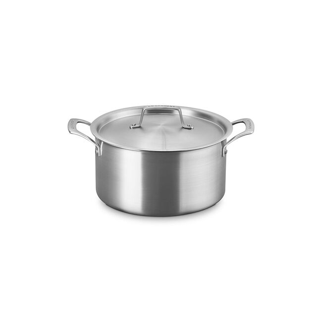 Essential Stainless Steel Deep Round Stockpot, view 2