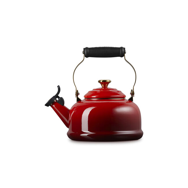 Classic Whistling Kettle with Gold KnobCerise, view 5
