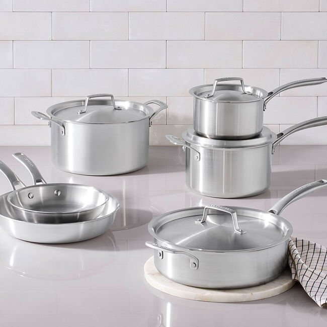 Essential Stainless Steel 10-Piece Cookware Set, view 1