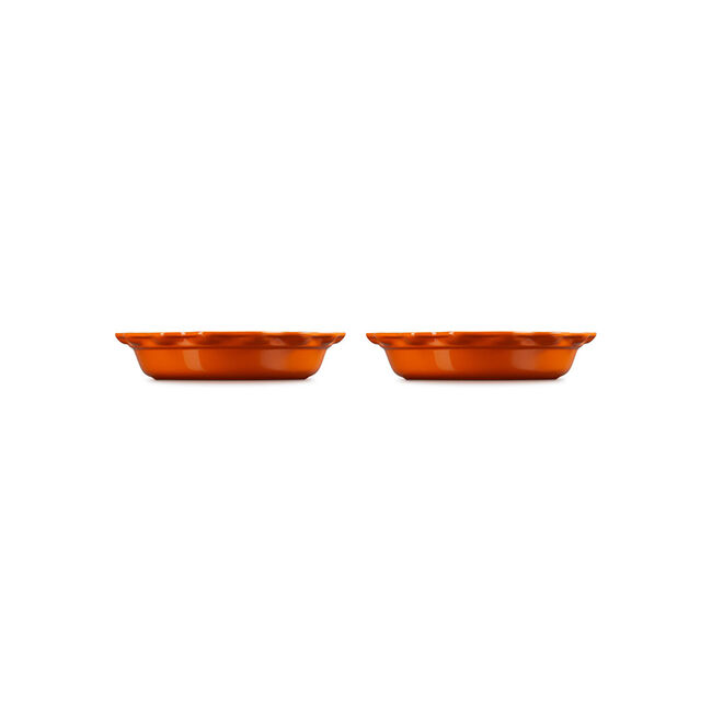Heritage Fluted Pie Dish 2-Piece SetFlame, view 3