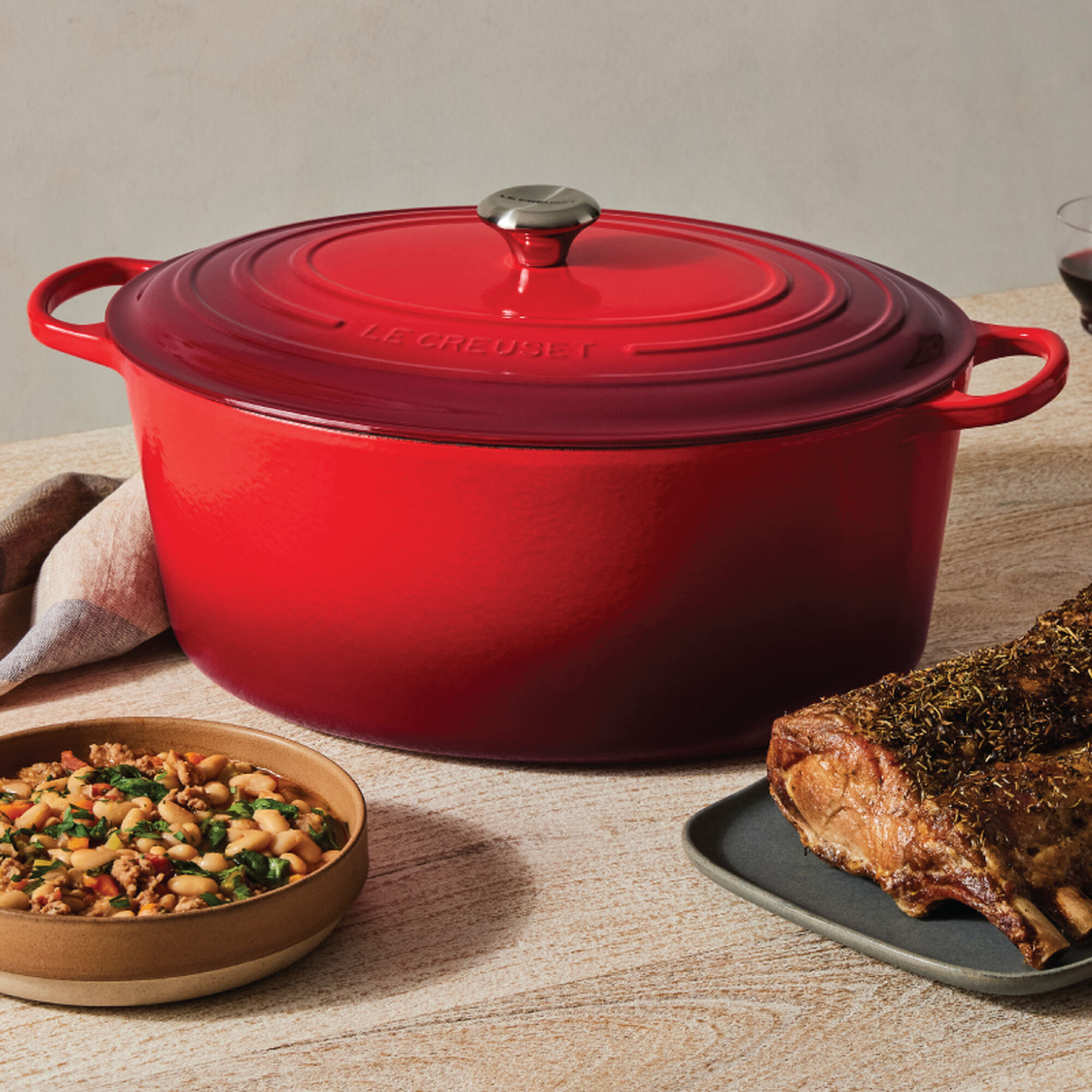 Signature Oval Dutch Oven - Cerise, 15 1/2 qt.