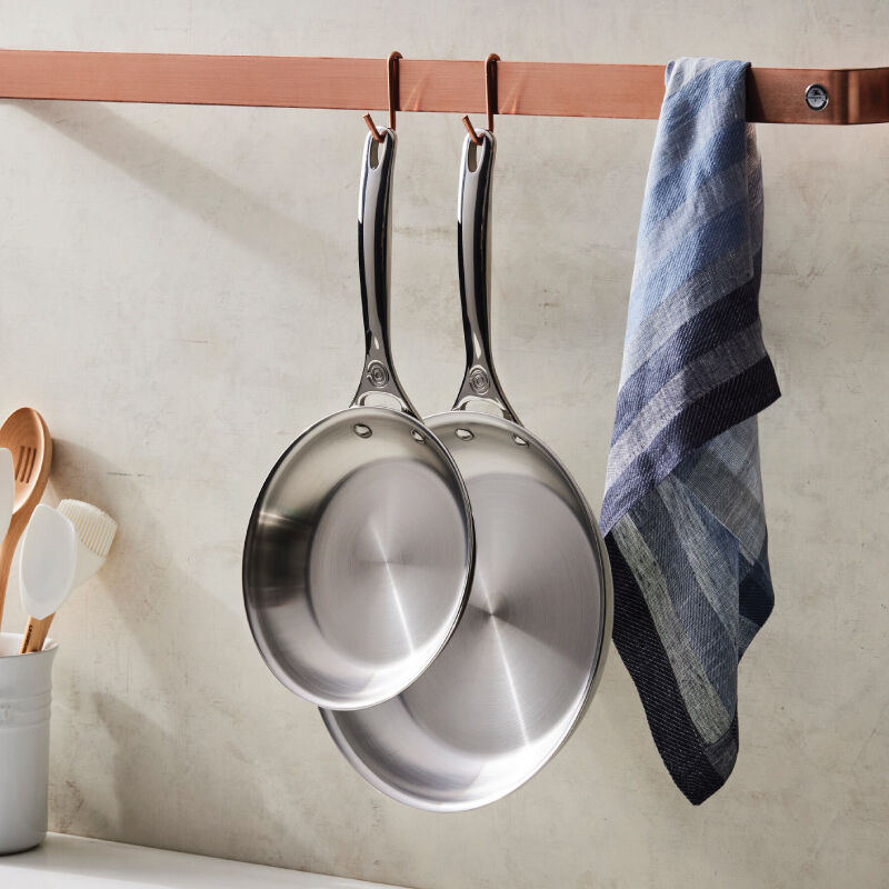 Signature Stainless Steel 2-Piece Fry Pan Set | Le Creuset®