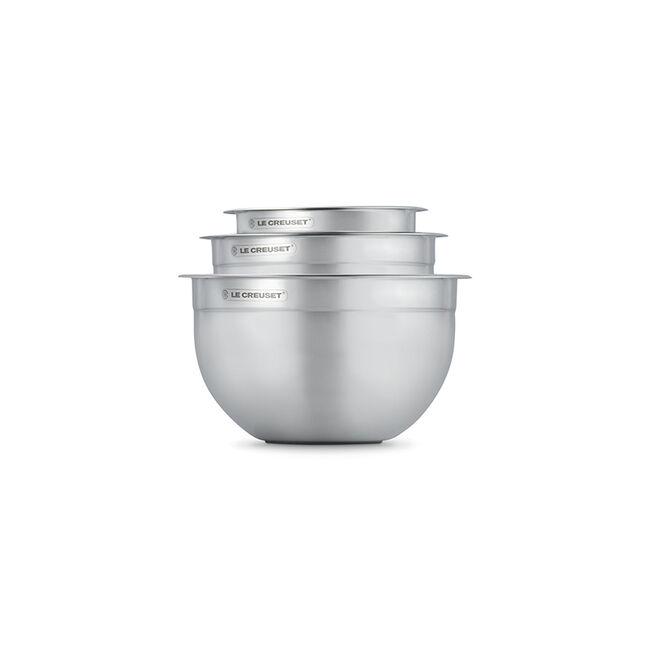 Stainless Steel Mixing Bowls with Lids, Set of 3, view 7