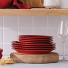 Vancouver Salad Plates, Set of 4Cerise