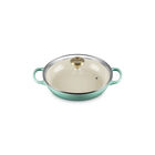 Enameled Cast Iron Signature Round Braiser with Glass LidSage