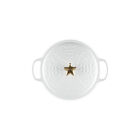 No&euml;l Collection Holiday Tree Signature Round Dutch Oven with Gold Star Knob