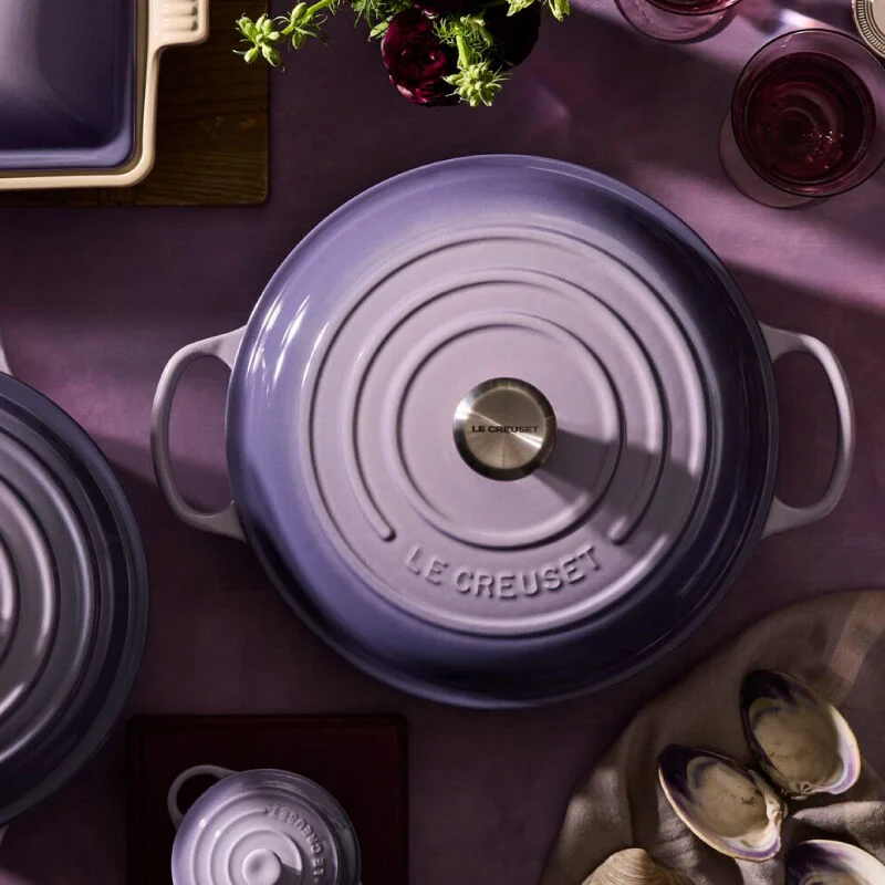 ★*★様 LE CREUSET 24cm Braiser Le Creuset - 4.7L Flame Orange Shallow Braiser (32 cm