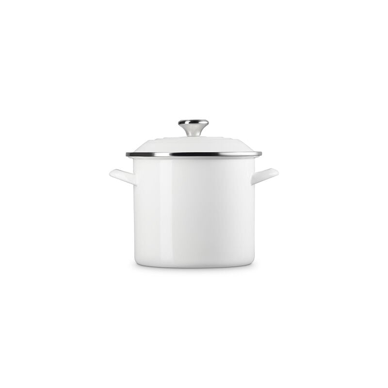 新品」 LE CREUSET STOCKPOT WHITE Le Creuset Stock Pot - 8-qt