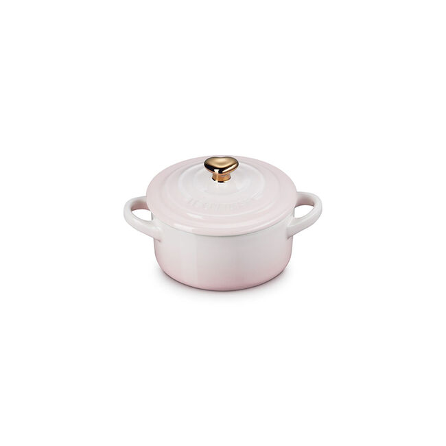 Mini Cocotte with Gold Heart Knob, view 15