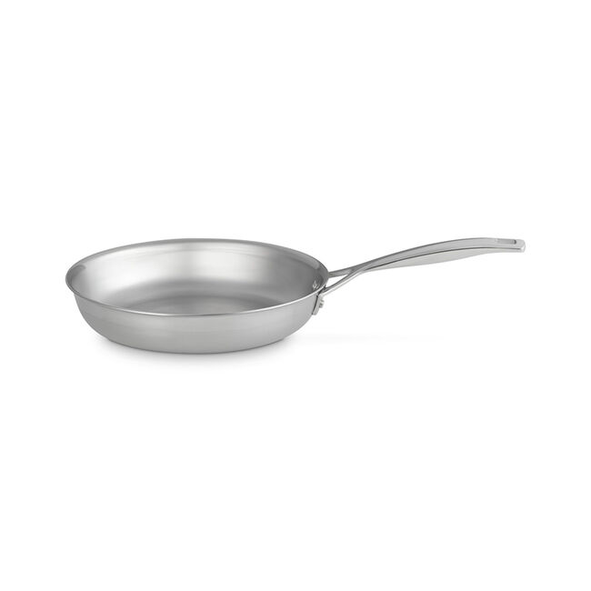 Classic Stainless Steel Round Frying Pan, view 4