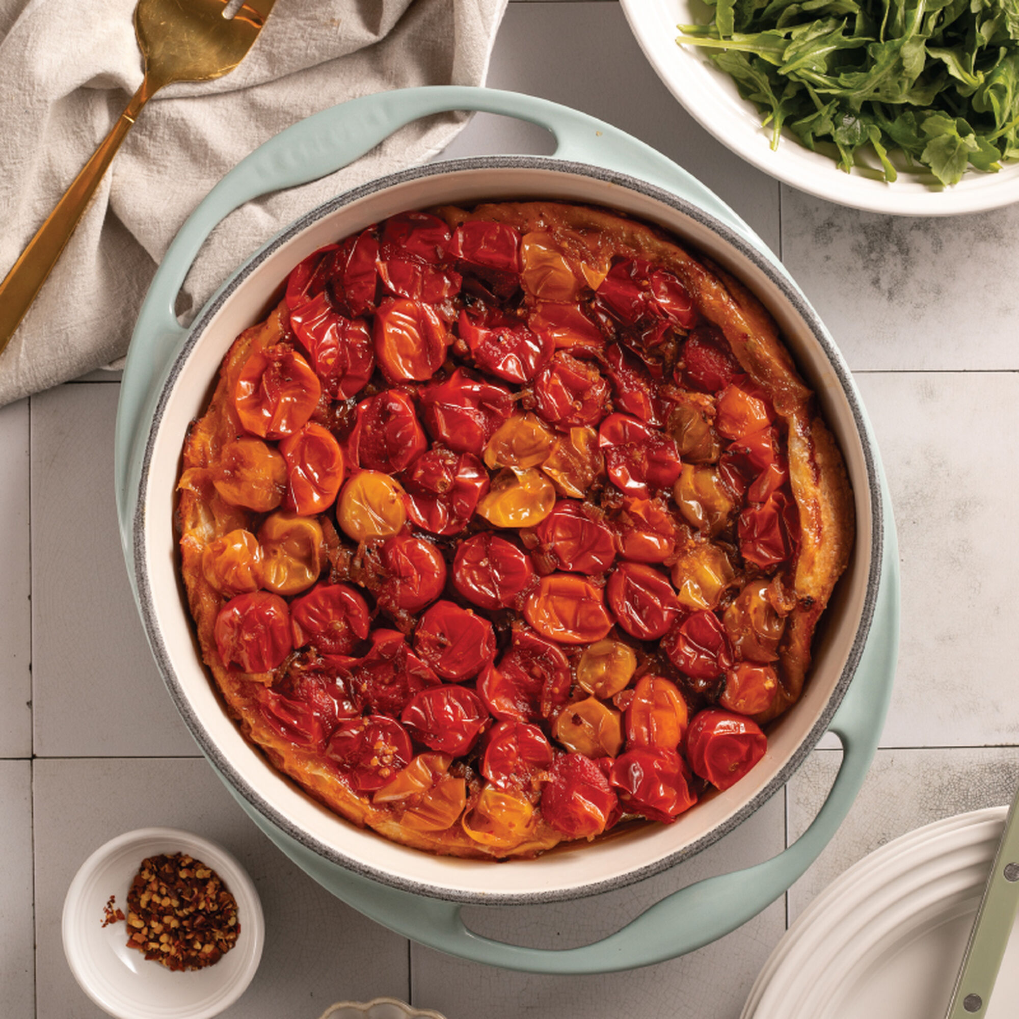 Traditional Round Tarte Tatin Dish - Sea Salt