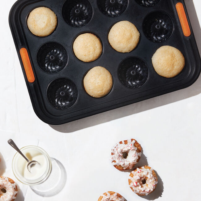 Non-stick Metal Bakeware 12-Cup Mini Fluted Cake Pan, view 1