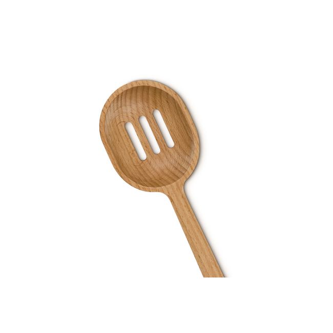 Signature Wood Slotted Spoon, view 4