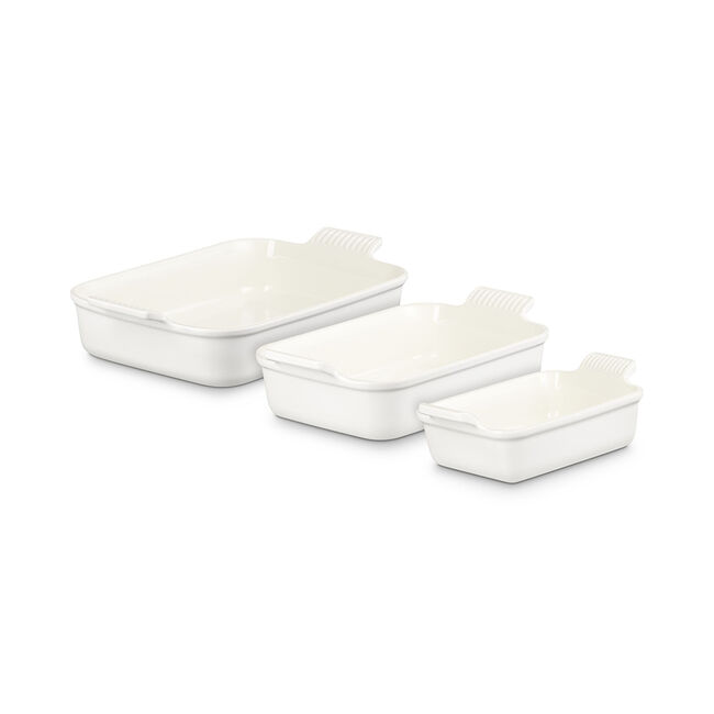 Heritage 3-Piece Rectangular Baking Dish Set, view 9