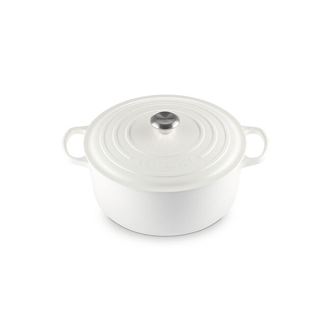 Signature Round Dutch OvenWhite, view 1