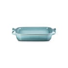 Rectangular Dish with Platter LidSea Salt