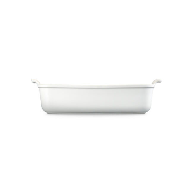Heritage Deep Rectangular Lasagna DishMatte White, view 5
