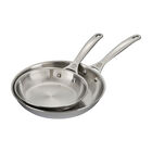 Signature Stainless Steel 2-Piece Fry Pan Set