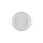 Enameled Cast Iron Signature Round Braiser with Glass LidWhite