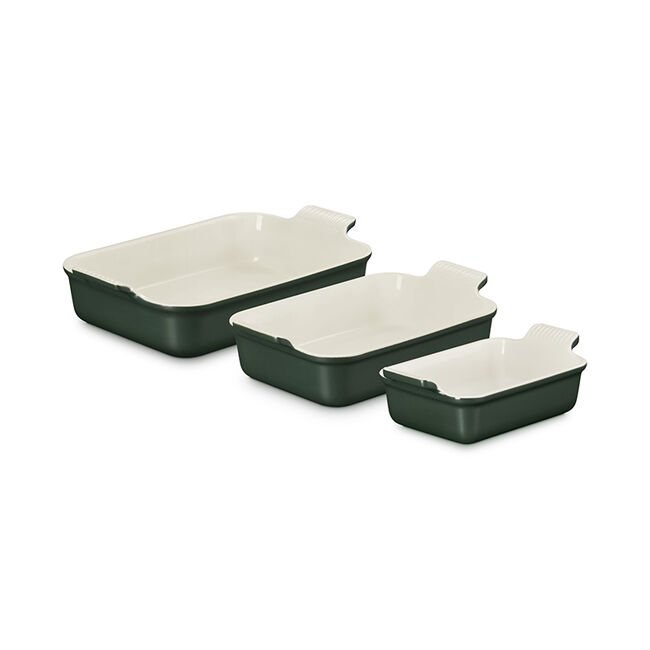 Heritage 3-Piece Rectangular Baking DishForet, view 2