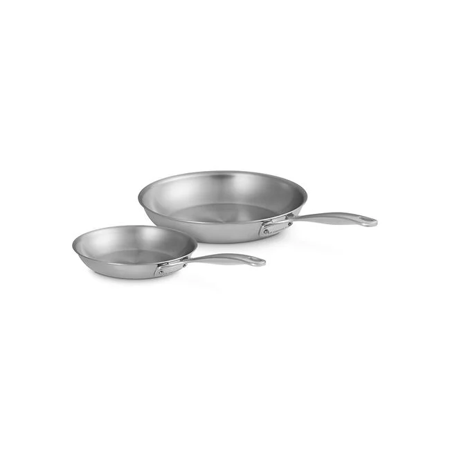 Signature Stainless Steel 2-Piece Fry Pan Set, view 3