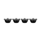 Gourmand Collection Cocotte with Lid, Set of 4