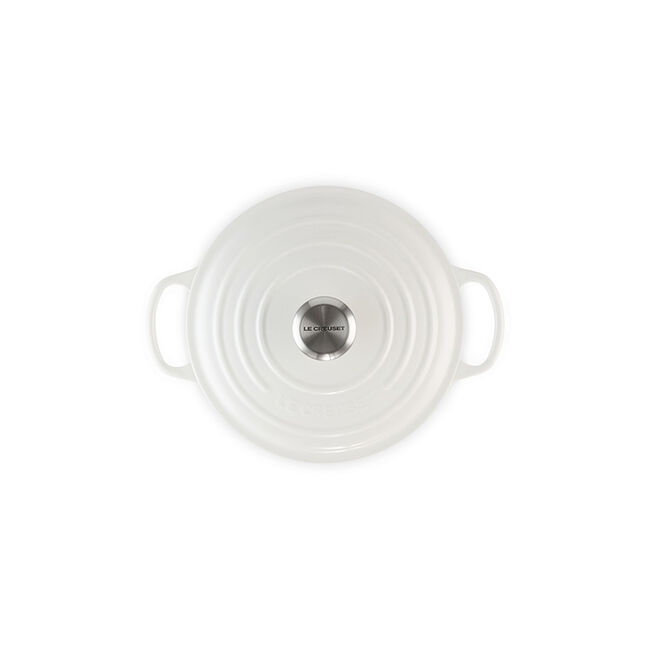 Signature Round Dutch OvenWhite, view 4