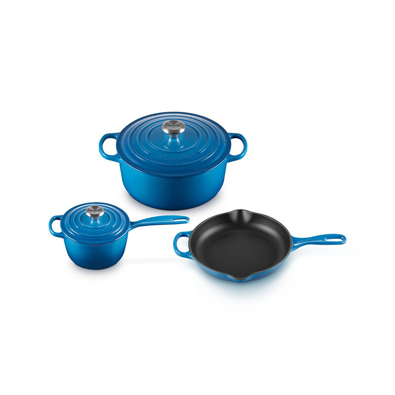Signature Enameled Cast Iron 5-Piece Cookware Set | Le Creuset®