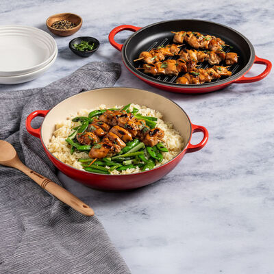 Multifunction Braiser with Grill Pan Lid