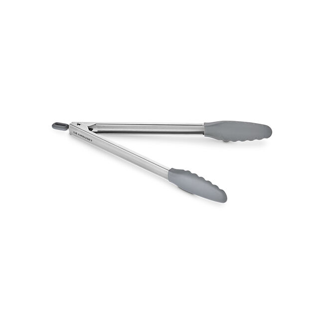 Signature Stainless Steel Tongs with Silicone, view 1