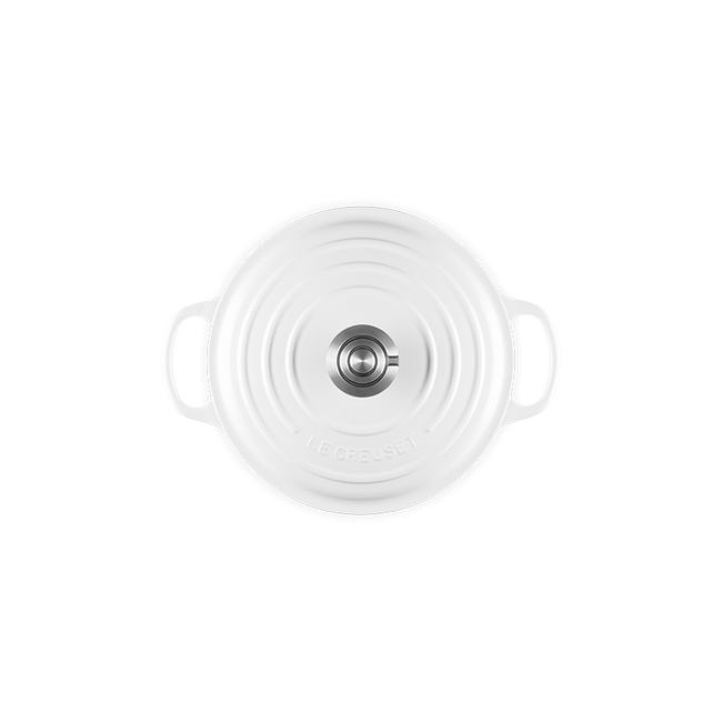 Signature Round Dutch OvenWhite, view 4