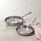 Essential Stainless Steel 2-Piece Frying Pan Set