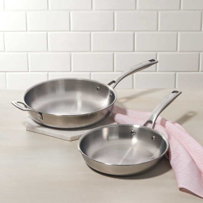 Essential Stainless Steel 2-Piece Frying Pan Set, view 1
