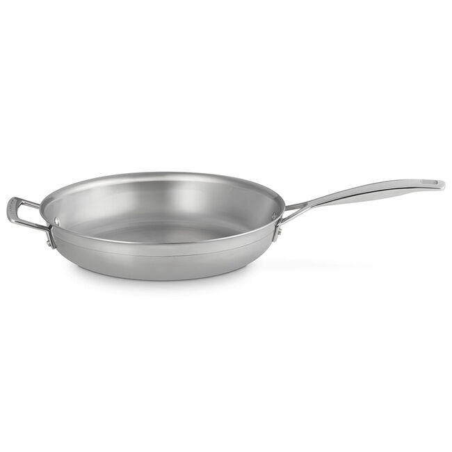 Classic Stainless Steel Round Frying Pan, view 2