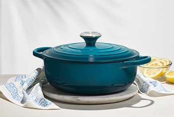 deep teal sauteuse